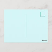 Carte Postale Risque Turquoise de sensibilisation au SSPT (Dos)