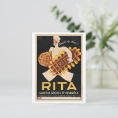 Carte Postale Rita Biscuits Annonce Vintage (Debout devant)