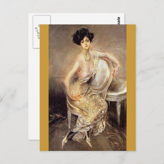 Carte Postale Rita de Acosta Leydig - Boldini (Devant / Derrière)