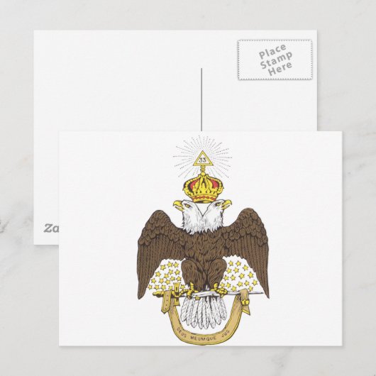 Carte Postale Rite écossais (Devant / Derrière)