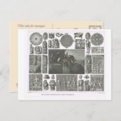 Carte Postale Rites, figures et artefacts aztèques et mayas (Devant / Derrière)