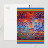 Carte Postale Rituel chamanique Huichol (Devant / Derrière)