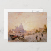 Carte Postale Riva degli Schiavoni, Venise par Franz Unterberger (Devant / Derrière)