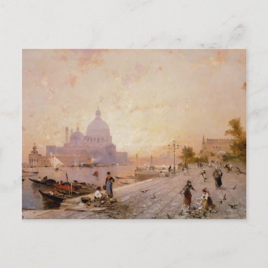 Carte Postale Riva degli Schiavoni, Venise par Franz Unterberger (Devant)