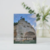 Carte Postale Rivage national du lac Supérieur Pictured Rocks (Debout devant)
