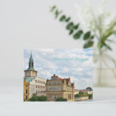 Carte Postale Rive de Prague République tchèque (Debout devant)