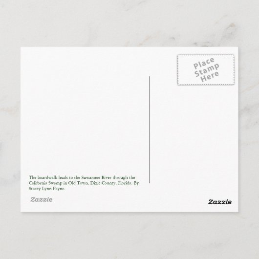 Carte postale River Boardwalk (Dos)