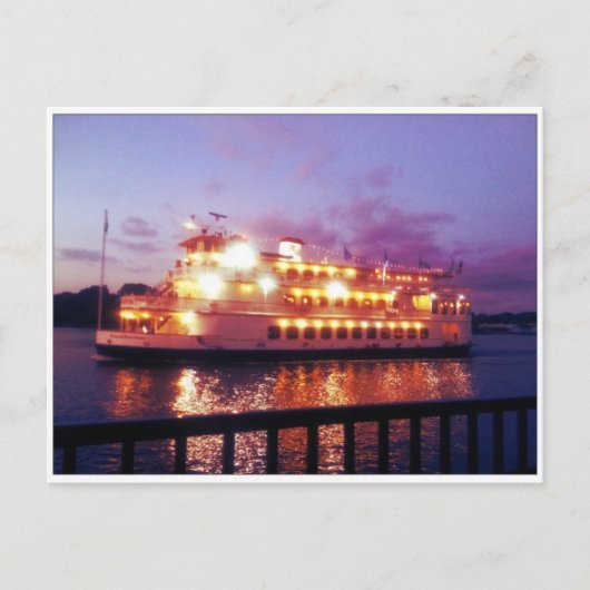 Carte Postale River Boat Savannah Georgia (Devant)