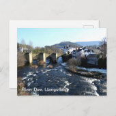 Carte Postale River Dee à Llangollen (Devant / Derrière)