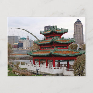 Carte Postale River Garden - Des Moines, Iowa # 2