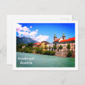 Carte Postale River Inn Innsbruck Autriche (Devant / Derrière)