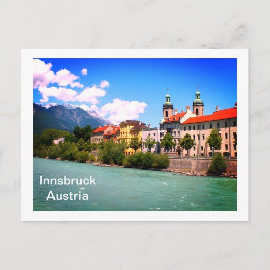 Carte Postale River Inn Innsbruck Autriche (Devant)