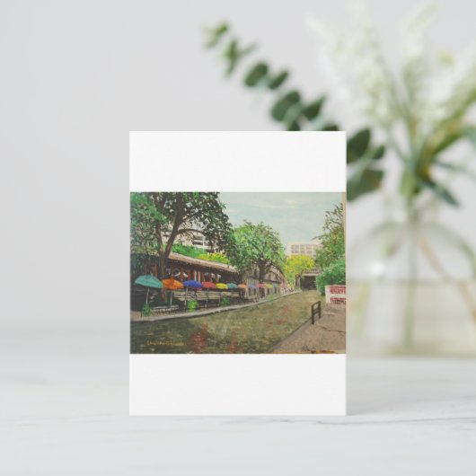 Carte Postale River Walk San Antonio, TX Peinture (Debout devant)