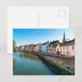 Carte Postale River Wensum Quayside Norwich Norfolk UK (Devant / Derrière)