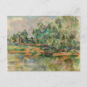 Carte Postale Riverbank par Paul Cezanne Postcard