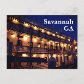 Carte Postale Riverboat Riverfront Savannah Géorgie Photographie (Devant)