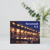 Carte Postale Riverboat Riverfront Savannah Géorgie Photographie (Debout devant)