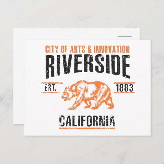 Carte Postale Riverside (Devant / Derrière)