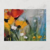 Carte Postale Riverside – Abstrait Expressif de Prairie (Devant)