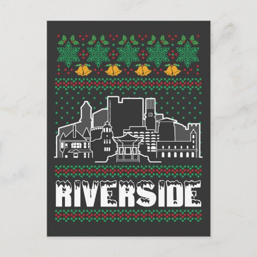 Carte Postale Riverside California Vilain Noël (Devant)