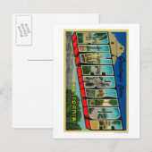 Carte Postale Riverside, Californie - Scènes de grandes lettres (Devant / Derrière)