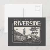 CARTE POSTALE RIVERSIDE CALIFORNIE VINTAGE - MONT RUBIDOUX (Devant / Derrière)