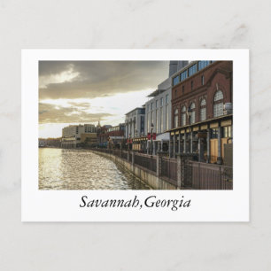 Carte Postale Riverwalk à Savannah Georgia