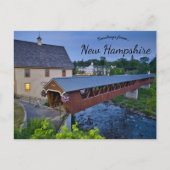 Carte Postale Riverwalk Pont couvert Littleton New Hampshire (Devant)