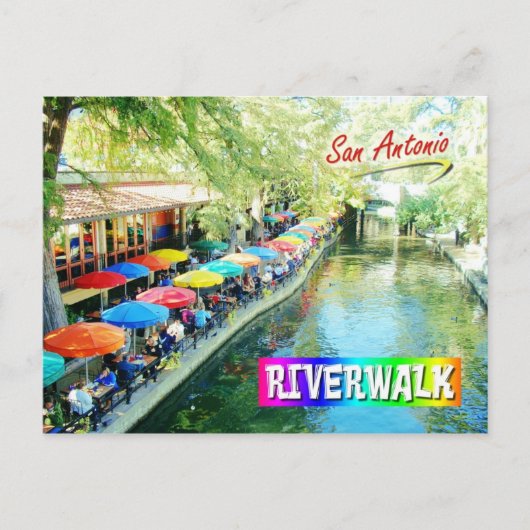 Carte Postale Riverwalk, San Antonio, Texas (Devant)
