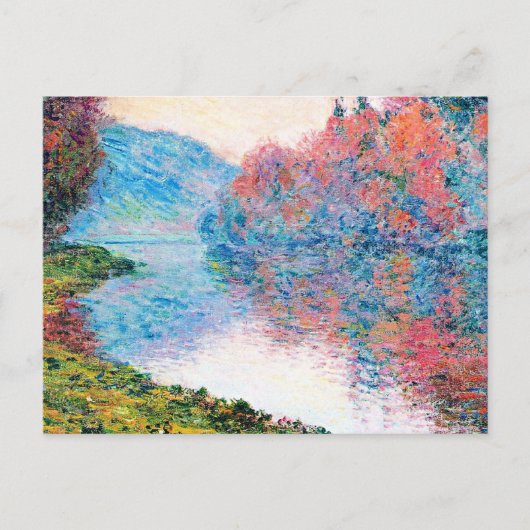 Carte Postale Rives de la Seine à Jenfosse (Devant)