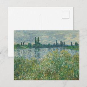 Carte Postale Rives de la Seine par Claude Monet