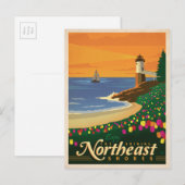 Carte Postale Rives du Nord-Est | États-Unis (Devant / Derrière)