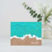 Carte Postale Rives Personnalisées de la Ville de Plage Paradis (Debout devant)