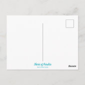 Carte Postale Rives Personnalisées de la Ville de Plage Paradis (Dos)