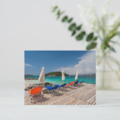 Carte Postale Riviera albanaise, Ksamil, front de mer (Debout devant)