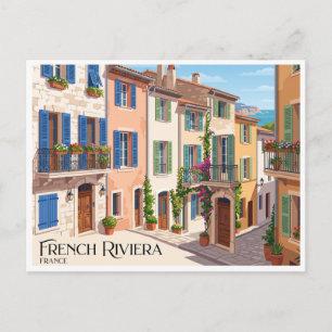 Carte Postale Riviera française Antibes France