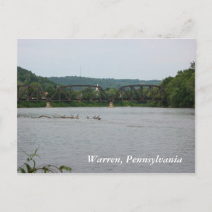 Carte Postale Rivière Allegheny à Warren, PA (carte postale)