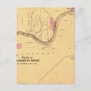 Carte Postale Rivière Allegheny, PA