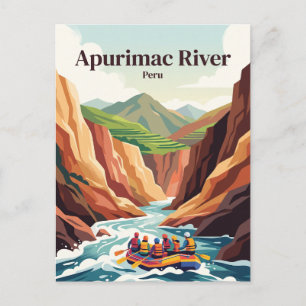 Carte Postale Rivière Apurimac, Pérou, rafting en eaux vives