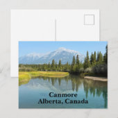 Carte Postale Rivière Bow à Canmore Canada (Devant / Derrière)