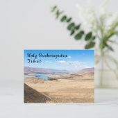 Carte Postale Rivière Brahmaputra et paysage désertique - Tibet (Debout devant)