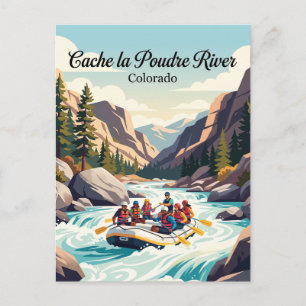 Carte Postale Rivière Cache la Poudre Colorado, États-Unis