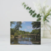 Carte Postale Rivière Concord : Pont Old North (Debout devant)