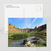 Carte Postale Rivière Crooked, Oregon (Devant / Derrière)