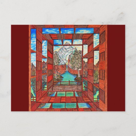 Carte Postale Rivière de la ligne de guérison (Devant)