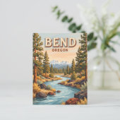 Carte Postale Rivière Deschutes à Bend Oregon (Debout devant)