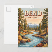 Carte Postale Rivière Deschutes à Bend Oregon (Devant / Derrière)