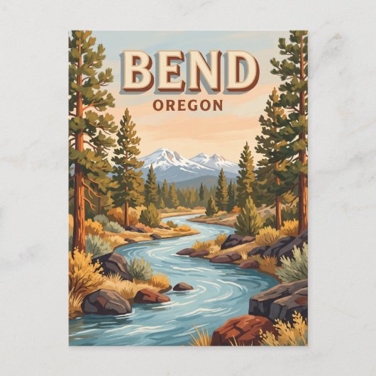 Carte Postale Rivière Deschutes à Bend Oregon (Devant)