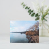 Carte Postale Rivière Dnieper avec des pousses de roseaux en Ukr (Debout devant)