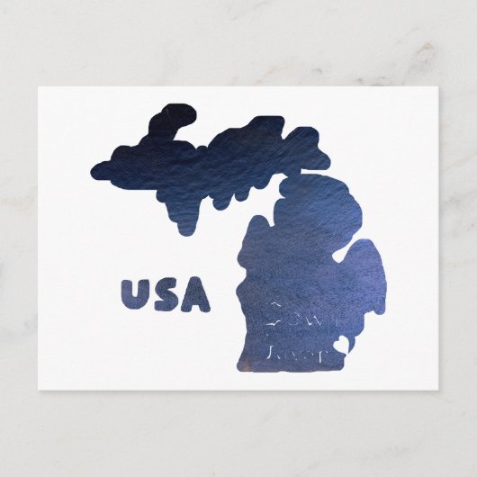 Carte Postale Rivière du Michigan (Devant)